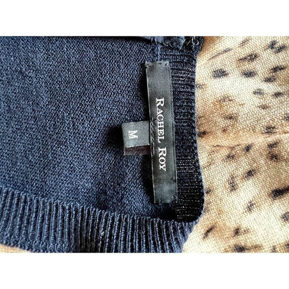 Rachel Roy I Designer Animal Print Knit Dress I Sweater Dress - Picture 7 of 8